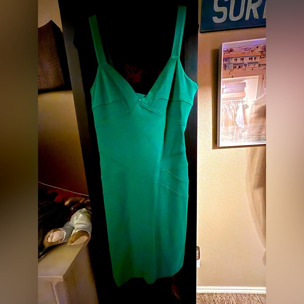 Diane Von Furstenberg Vibrant Green Dress